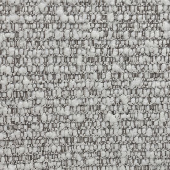 Scaun tapițat Falone gri, boucle, forme rotunjite