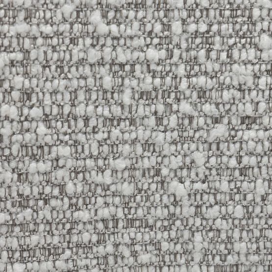 Scaun tapițat Falone gri, boucle, forme rotunjite