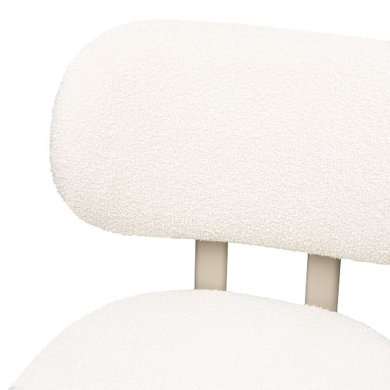 Scaun tapițat Flare, crem/bej