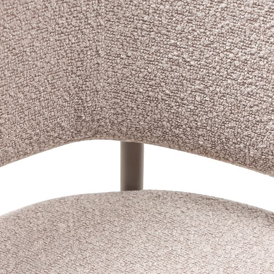 Scaun tapițat Lamu bej, bouclé