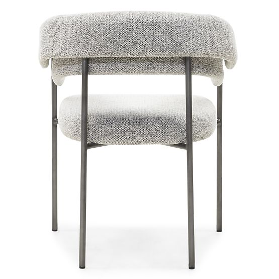 Scaun tapițat Portia gri