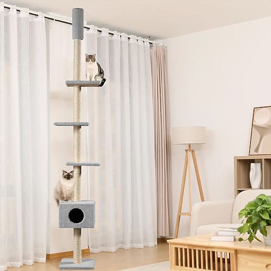 SCRATCHER DE TAVAN PENTRU PISICI GRI P70374