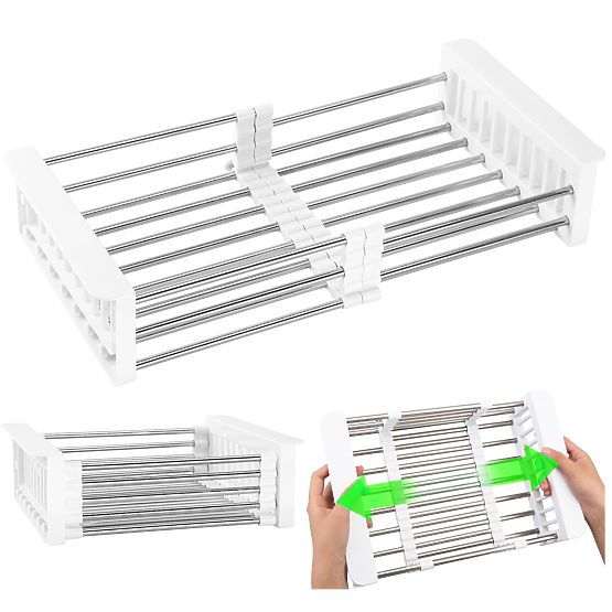 Scurgător uscător pentru legume ORDOS alb pentru chiuvetă