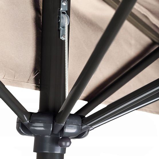 Semiparasolar de grădină pentru terasă 2,7m bej