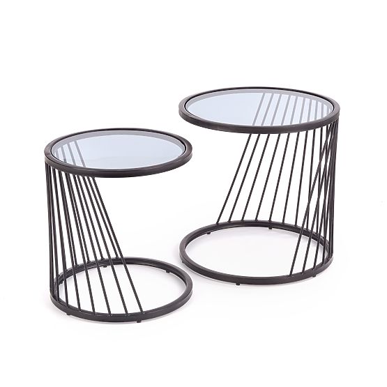 Set ANTILLA de 2 mese negre/fumurii (1p=1buc)