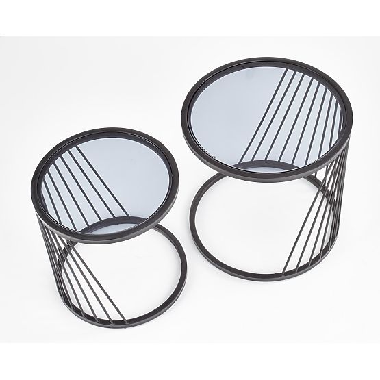 Set ANTILLA de 2 mese negre/fumurii (1p=1buc)