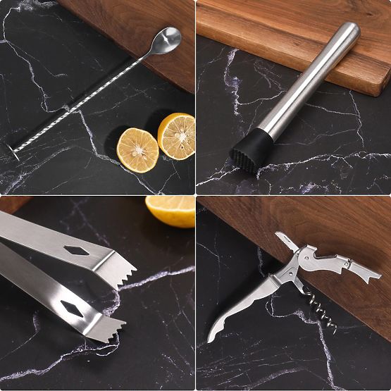 Set barman LOGAN cu 11 piese și cutie