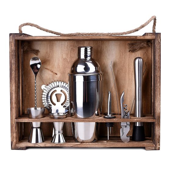 Set barman LOGAN cu 11 piese și cutie