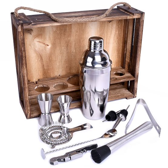 Set barman LOGAN cu 11 piese și cutie