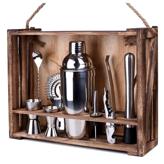 Set barman LOGAN cu 11 piese și cutie