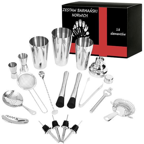 Set barman Norwich Premium 18 piese