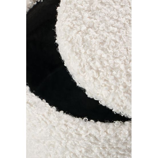 Set CANCUN de 2 pufuri, crem / natural (1p=1set)