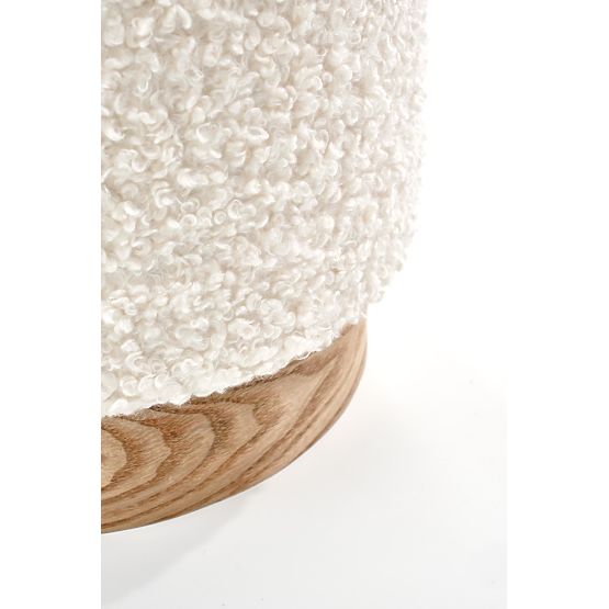 Set CANCUN de 2 pufuri, crem / natural (1p=1set)