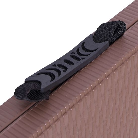 Set catering Ratan masă maro 180 cm + 2 bănci