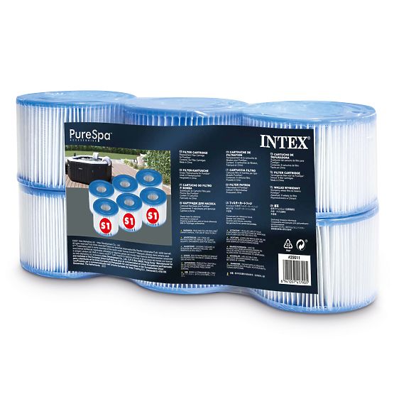 Set complet 6 filtre S1 Pure SPA INTEX 29011