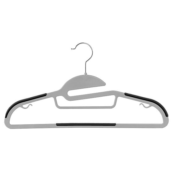 Set de 10 umerașe Flexi gri-negru