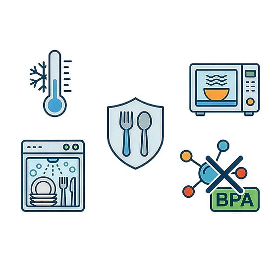 Set de 12 recipiente din plastic RIMINI