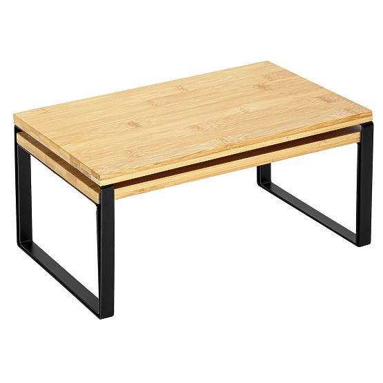 Set de 2 rafturi din bambus GINGER