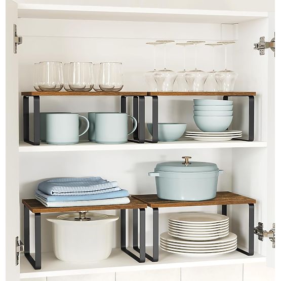 Set de 2 rafturi din bambus GINGER RUSTIC