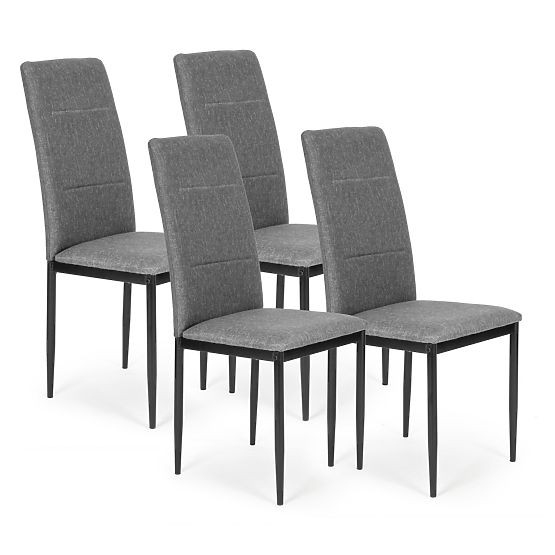 Set de 4 scaune de sufragerie și dining - gri