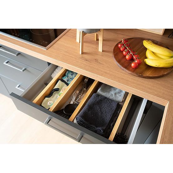 Set de 4 separatoare din bambus pentru sertar RITA