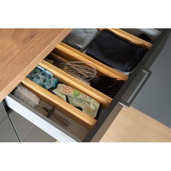 Set de 4 separatoare din bambus pentru sertar RITA