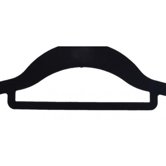 Set de 5 umerașe Maxi din velur - negru