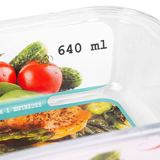 Set de 6 recipiente din sticlă pentru alimente AMALFI