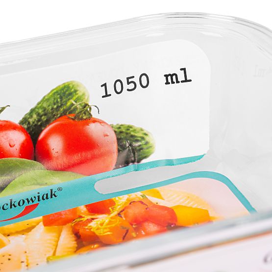 Set de 6 recipiente din sticlă pentru alimente AMALFI