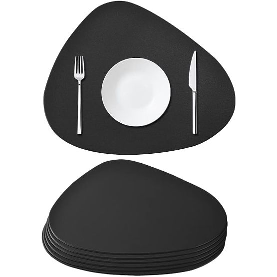 Set de 8 suporturi pentru masă TRIVAL BLACK