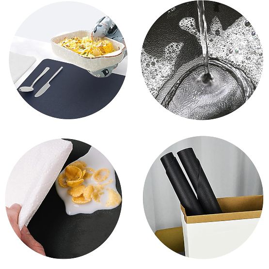 Set de 8 suporturi pentru masă TRIVAL BLACK