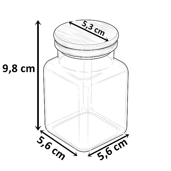 Set de borcane pentru condimente HIDALGO, 12 bucăți