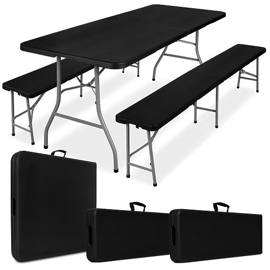 Set de catering Feta 180 Black +2 bănci