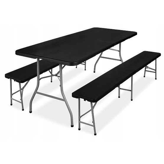 Set de catering Feta 180 Black +2 bănci