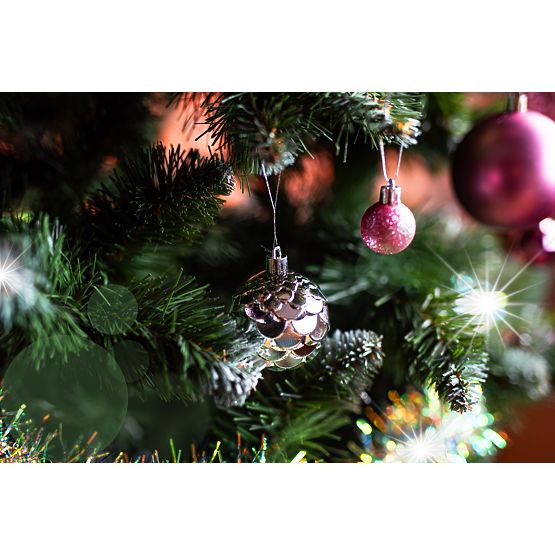 Set de decorațiuni de Crăciun Lila/Rose 208 buc