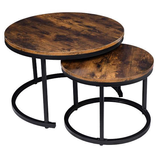 Set de două mese loft Galen Rustic