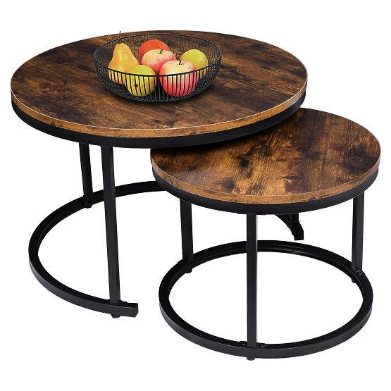 Set de două mese loft Galen Rustic