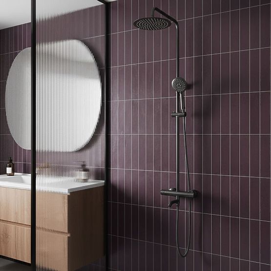 Set de Duș cu Termostat Rea Lungo Titan