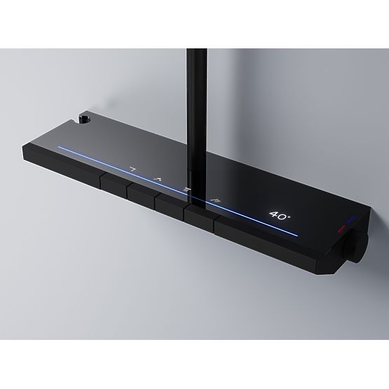 Set de duș cu termostat REA Pedro Negru