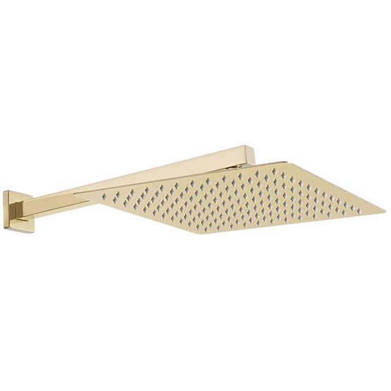 Set de duș încastrat cu termostat FENIX DAVIS Auriu + BOX