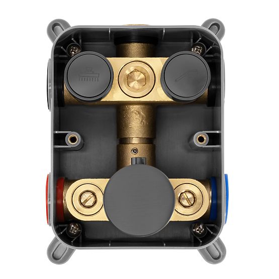 Set de duș încastrat cu termostat Rea Lungo Titan + BOX