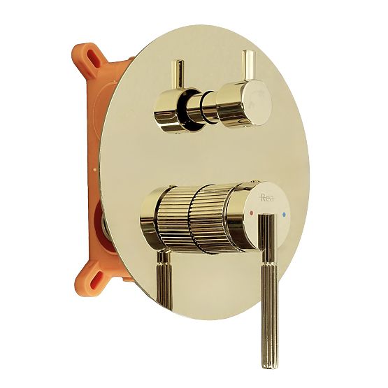 Set de duș încastrat Rea Argon Auriu + BOX