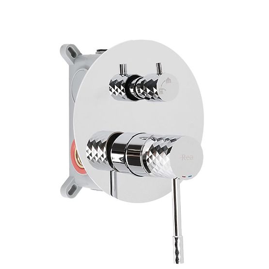 Set de duș încastrat Rea Lungo Diamond Crom + BOX