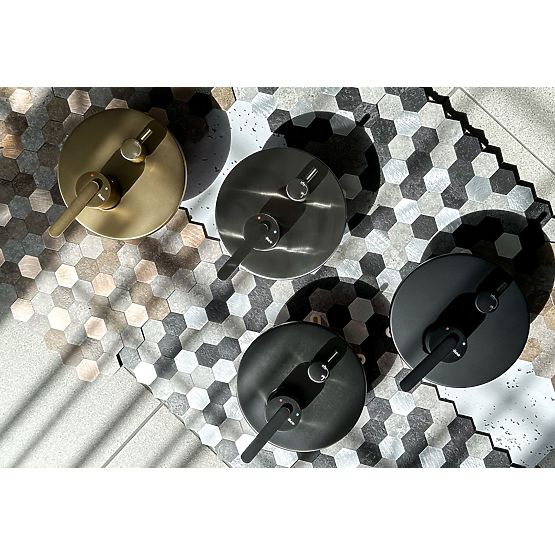 Set de duș încastrat Rea Ontario Auriu Periat + BOX