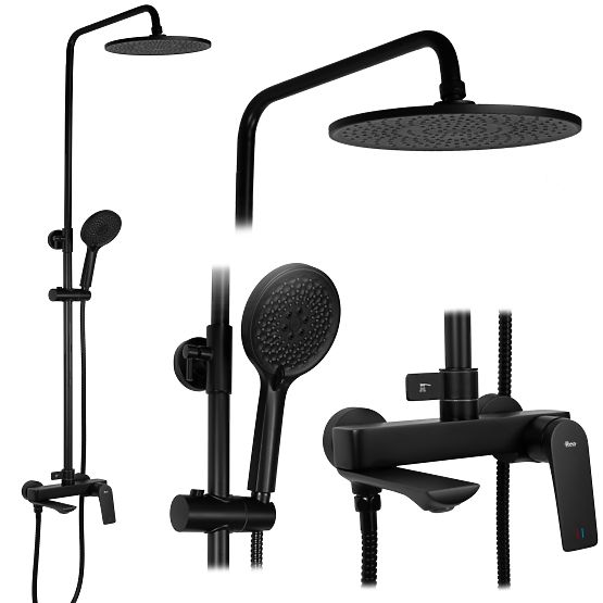 Set de duș REA AVALON NEGRU