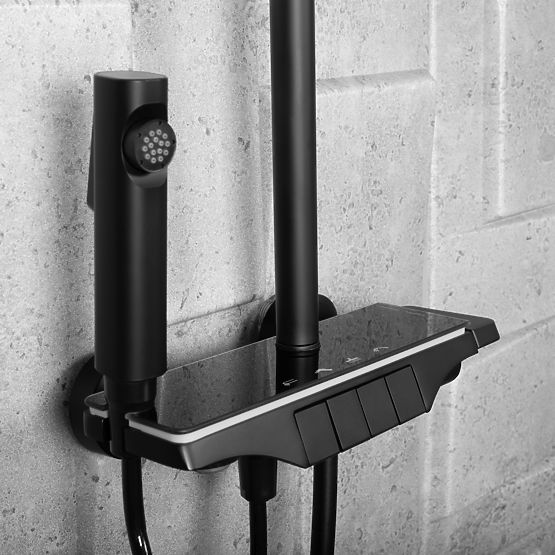 Set de duș REA Savio cu afișaj LED Negru