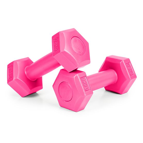 Set de gantere fitness 2x 0,5 kg
