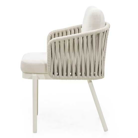 Set de grădină Porticato, masă extensibilă 211-300 cm + 8 scaune, lemn de acacia FSC, aspect de tec