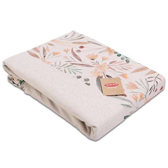 Set de lenjerie LINEN- leaves 220x200 + 2x 70x80