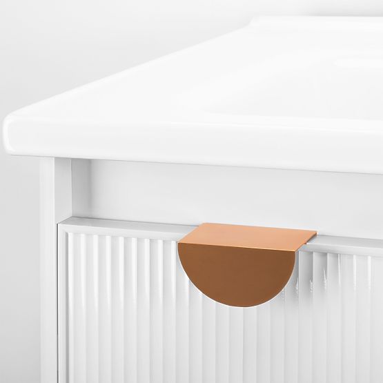 Set de mobilier de baie cu lavoar Mario 60cm Alb